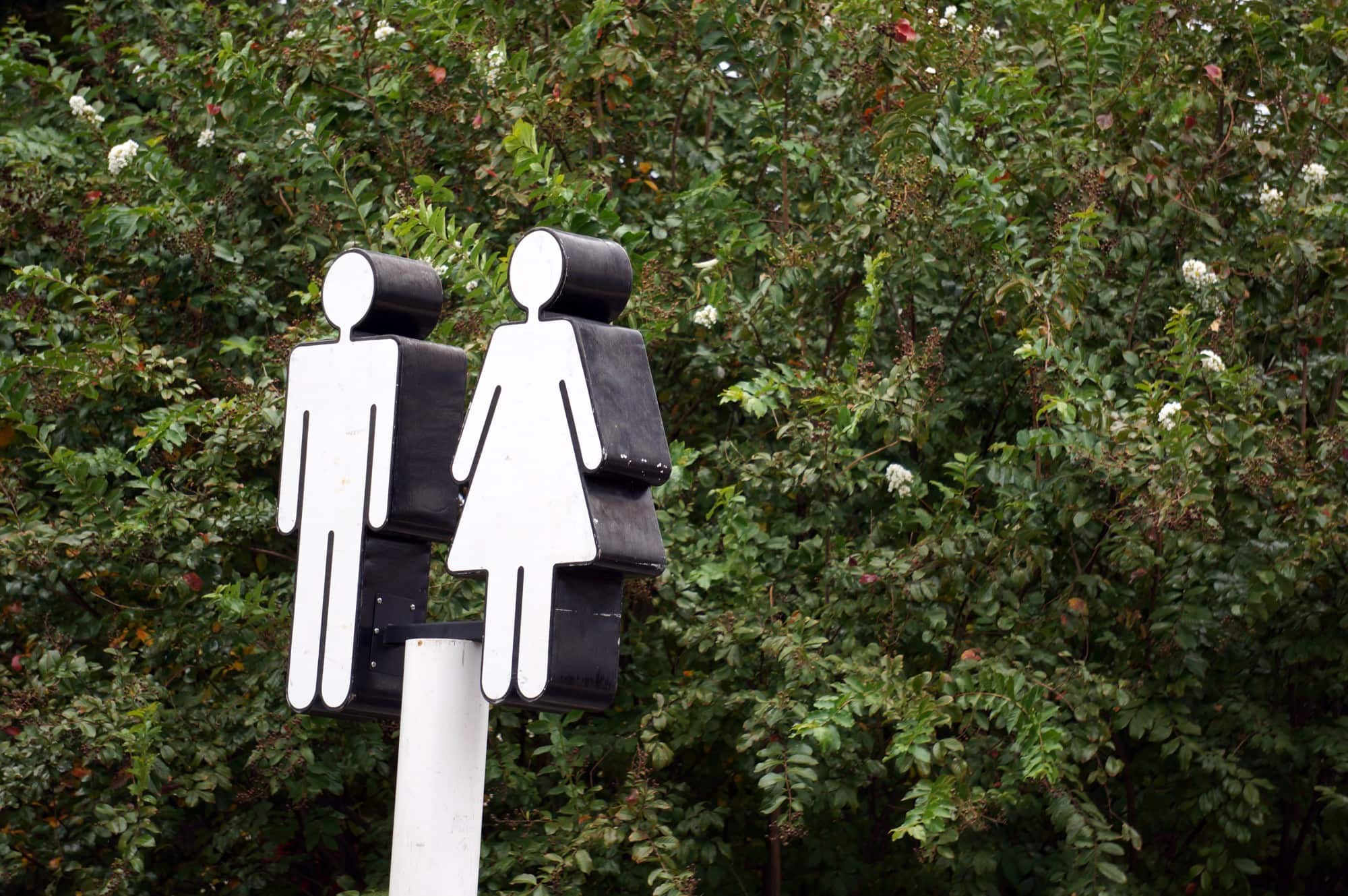 portable toilet gender signs