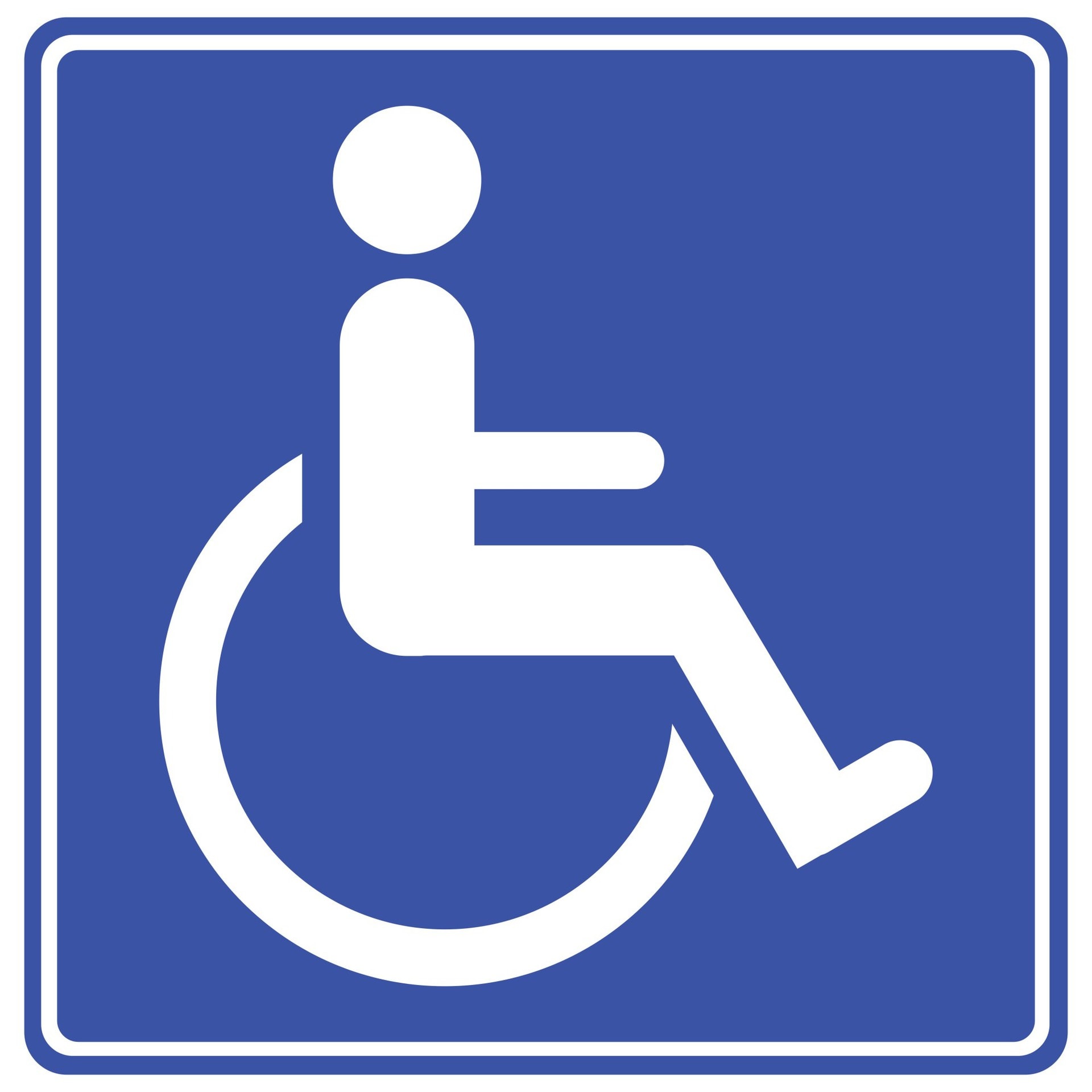handicap-accessible porta potty
